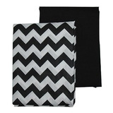 Ropa De Cama Baby Chevron Y Solida Cuna Hojas