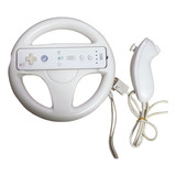 Volante Nintendo Wii Completo + Nunchuck - Usados