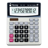Calculadora Nextep 12 Dígitos Escritorio Batería Solar /vc Color Gris