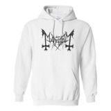 Sudadera Mayhem Logo Black Metal  Con Gorro  