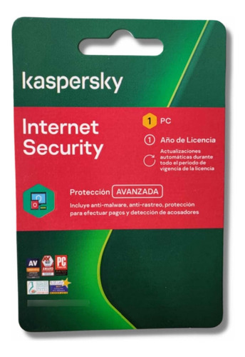 Antivirus Kaspersky Internet Security 1 Dispositivo - 1 Año
