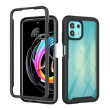 Funda 2 En 1 Uso Rudo Para Modelos Motorola Transparente