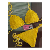 Bikini Tejido En Crochet Vestido De Baño Playero Ref 24