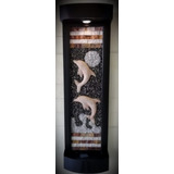 Fuente Artesanal Decorativa Pared Con Luz Led Mod Delfines