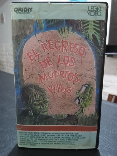 El Regreso De Los Muertos Vivos-dan O'bannon-vhs-1984