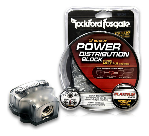 Distribuidor De Corriente 4 Awg Rockford Fosgate Rfd4