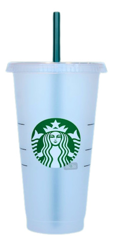 Vaso Reutilizable Starbucks Logo Clásico Plástico Bpa Free