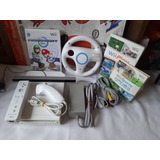Wii Retrocompatible,mario Kart Con Volante,wii Sports,bueno.