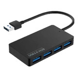 Hub Adaptador Multiple 4 Puertos Usb 3.0 5gbps Led Azul Rápi