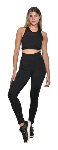 Conjunto Mujer Top Y Calza Ailyke Deportivo Fitnes Microtul