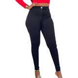 Pantalon Mezclilla Dama Mujer Stretch Push Up Pretina Alta