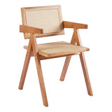 Silla Butaca Chandigarh Madera Rattan Klik