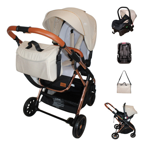 Carriola 4 En 1 Con Base Para Autoasiento Borah - Ibaby