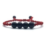 Pulsera Protección - Turmalina Negra Hilo Rojo