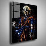 Cuadro Metalico Gohan Adulto Dragon Ball Anime Art 30x40cm