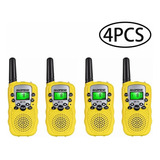 Radio Walkie Talkie Con Gama Infantil, 4 Piezas, Color Amari