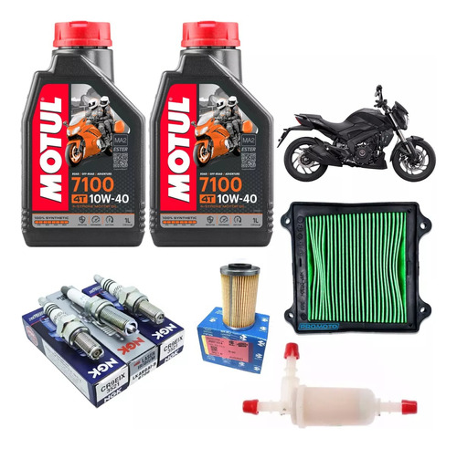 Kit Servicio Afinación Dominar 400 Ug Motul 7100 10w40