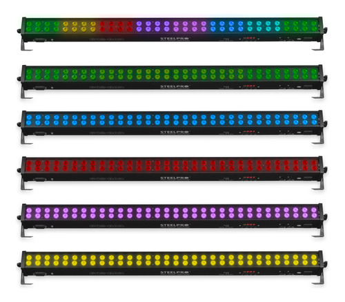 Barra Led 64x2w Full Color 3 En 1 Dj Steelpro -  642bar