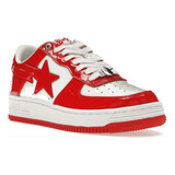  Sneakers A Bathing Ape Bape Sta Low Red White