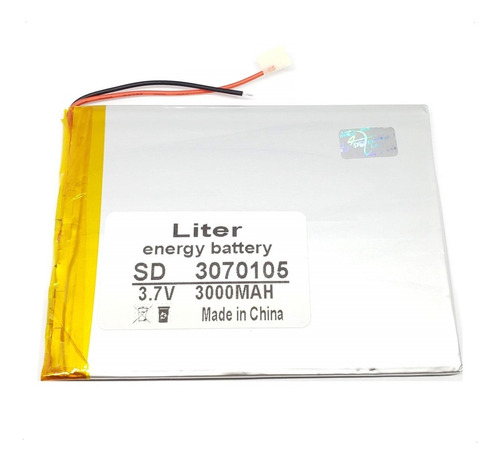 Bateria Lipo 3070105 3000mah 3.7v 105x70x03mm