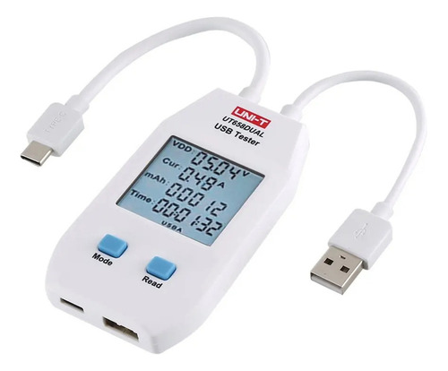 Probador De Voltímetro Digital Ut658dual Usb Dual