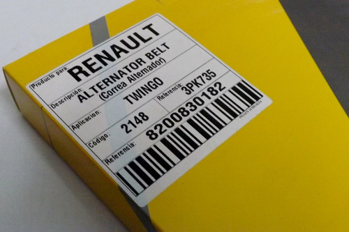 Correa De Alternador Renault Twingo 3pk735  Foto 3