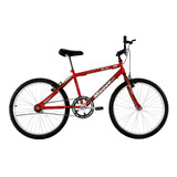 Bicicleta Aro 26 Masculina Adulto Sem Marcha Vermelha