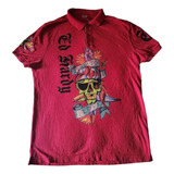 Playera Ed Hardy Xl Tipo Polo Moda Urbana Sofisticada