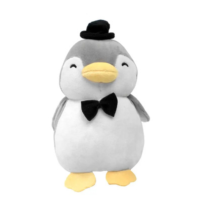 Miniso Peluche De Pingüino Vestido De Novio Gris