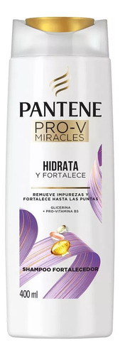Pantene Pro-v Miracles Shampoo Hidrata Y Fortalece 400ml