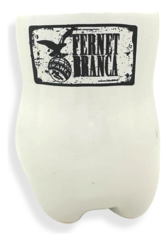Vaso De Cerámica Blanco Diseño Branca Para Fernet 800ml