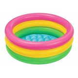 Piscina Inflable Bebe 3 Anillos Acolchada