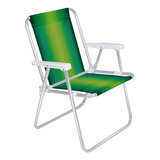 Sillon Playa Camping Pescador Aluminio Rafia Mor