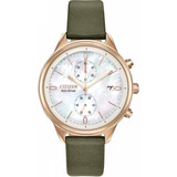 Citizen Chandler Olive Green Fb2008-01d Color Del Fondo Madre Perla 61124