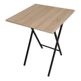 Mesa Escritorio Plegable Tabaquillo Y Negro 60x60x75(alto)