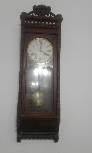 Reloj De Pared Con Pendulo Ausonia. Americano. 