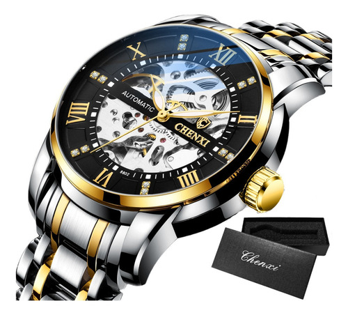 Reloj Automático Chenxi De Lujo Con Diamantes Ahuecados