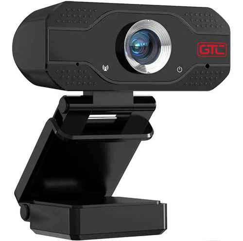 Webcam Cámara Web Gtc Hd 1920 X 1080 Usb 2.0 Micrófono Color Negro