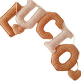 Guirnalda Cartel Con Nombre De Bebé Tejido Crochet 5 Letras