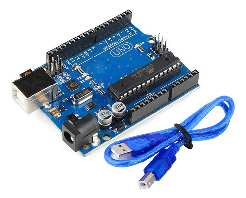 Arduino Uno R3 Chip Extraible Compatible + Cable Usb Nubbeo