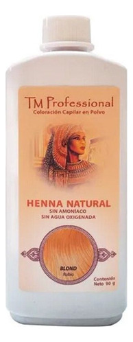  Henna Natural Tm Professional En Polvo 90grs Tono Blonde