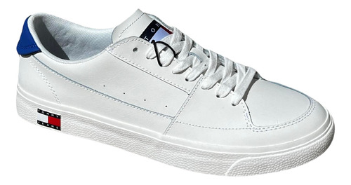 Tenis Tommy Hilfiger Jeans De Cuero Casual Caballero Moda