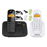 Telefone Intelbras Com Fio  Ramal Sem Fio - Cor Preto