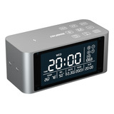 Tekism Altavoz Bluetooth Con Reloj Despertador Digital, Carg