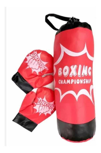 Mini Bolsa De Boxeo De 10kg Aprox Para Niños Incluye Guantes