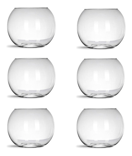 Kit 10 Vasos Vidro Pequeno Transparente Decoração Casamento
