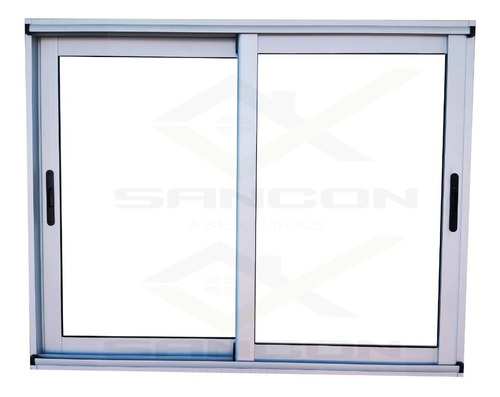 Ventana Corrediza A30 New 200x110 Anodizado Nat Dvh 4/12/4