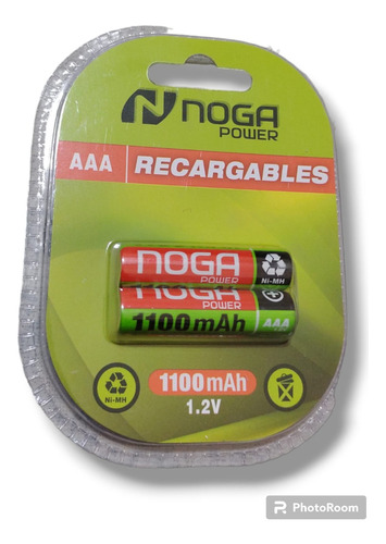 Pilas Recargables Noga Aaa 2700mah 2 Uni Blister Cerrado