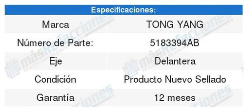 Defensa Delantera Dodge Caliber 07-12