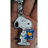 Snoopy Con Carta Amor Precioso Llavero Metalico Snoopy 1601